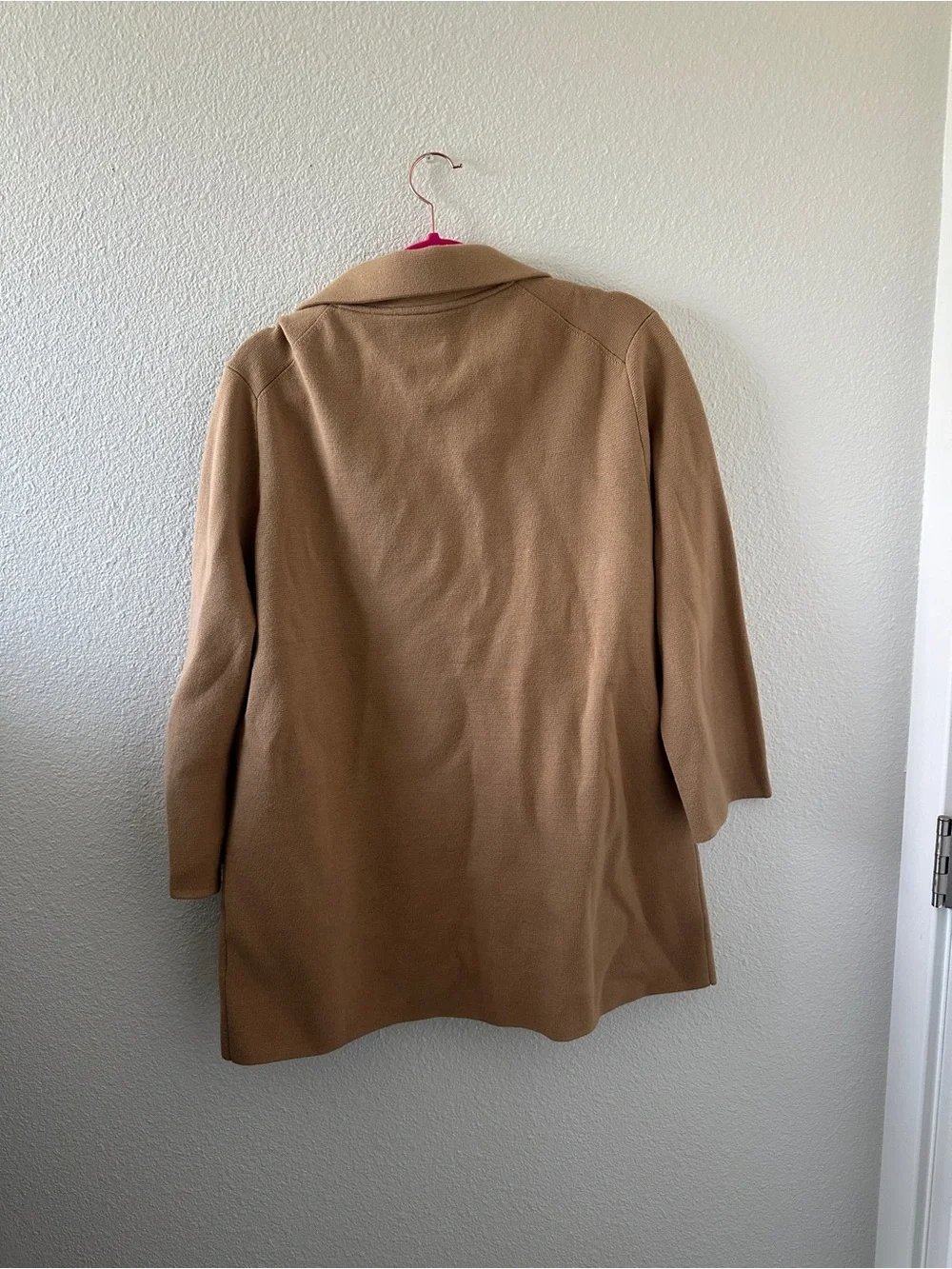 Quince Women’s Sz L Open Front Cardigan Minimalist Capsule Modern Chic Beige - Picture 7 of 7